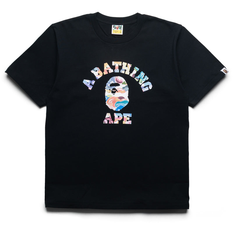A Bathing Ape Art Camo College Tee - Black