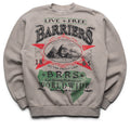 Barriers Worldwide On The Front Line Crewneck - Heather Grey