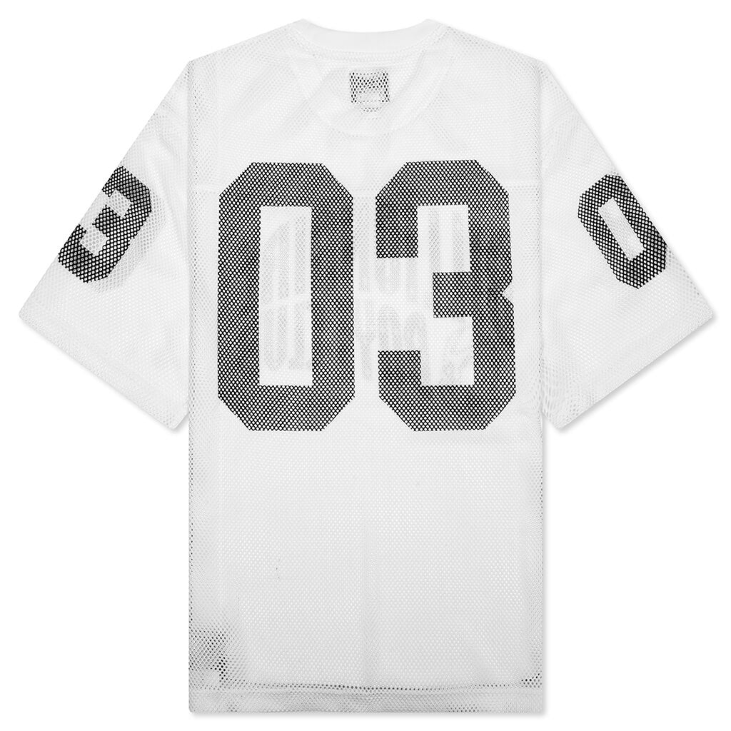 Cropped Varsity Jersey - White