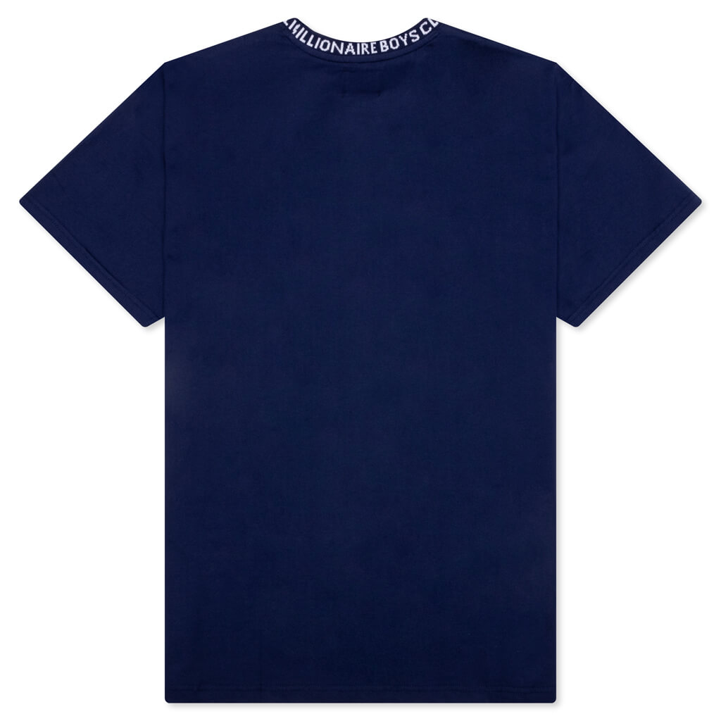 BB Wrapped S/S Knit - Blue Depths