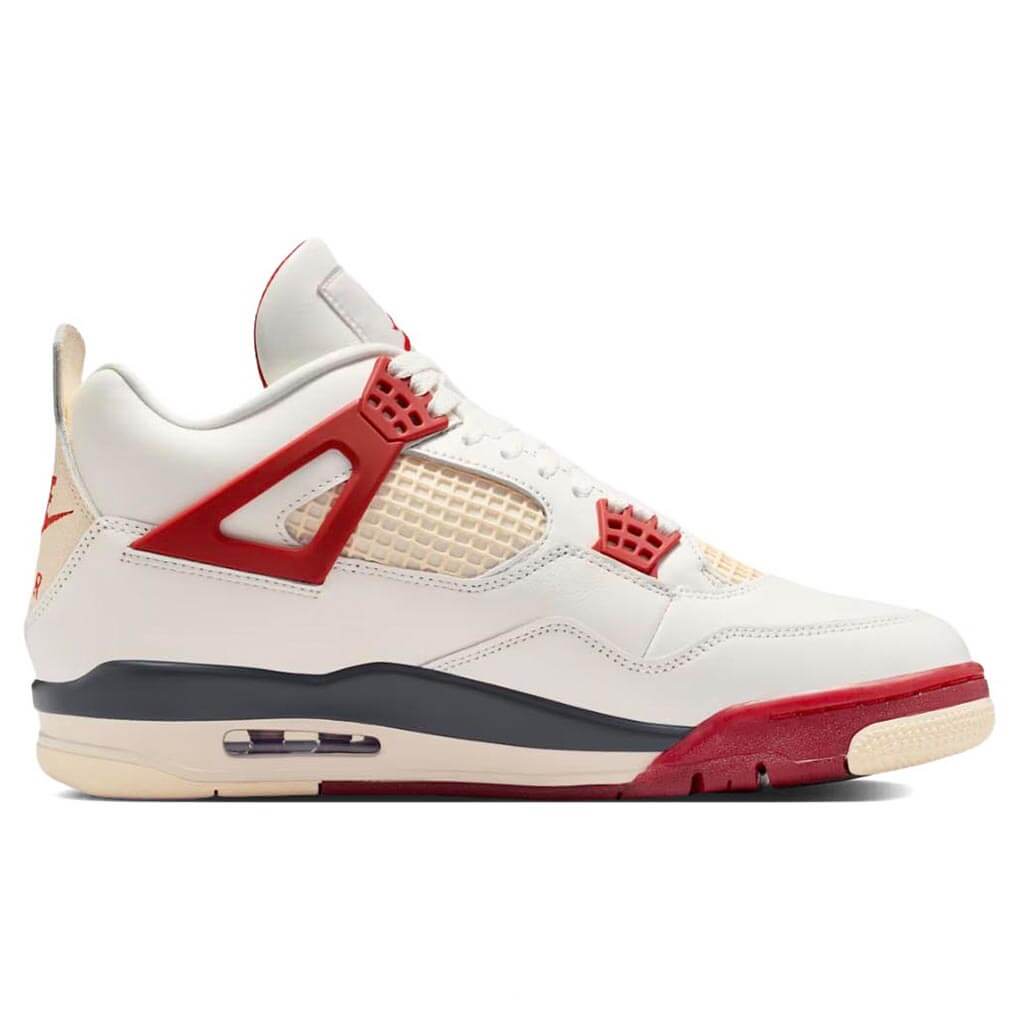 Air Jordan 4 Retro x BIKE AIR x Nigel Sylvester 'Brick After Brick' - Sail/Cinnabar/Anthracite