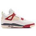 Air Jordan 4 Retro x BIKE AIR x Nigel Sylvester 'Brick After Brick' - Sail/Cinnabar/Anthracite