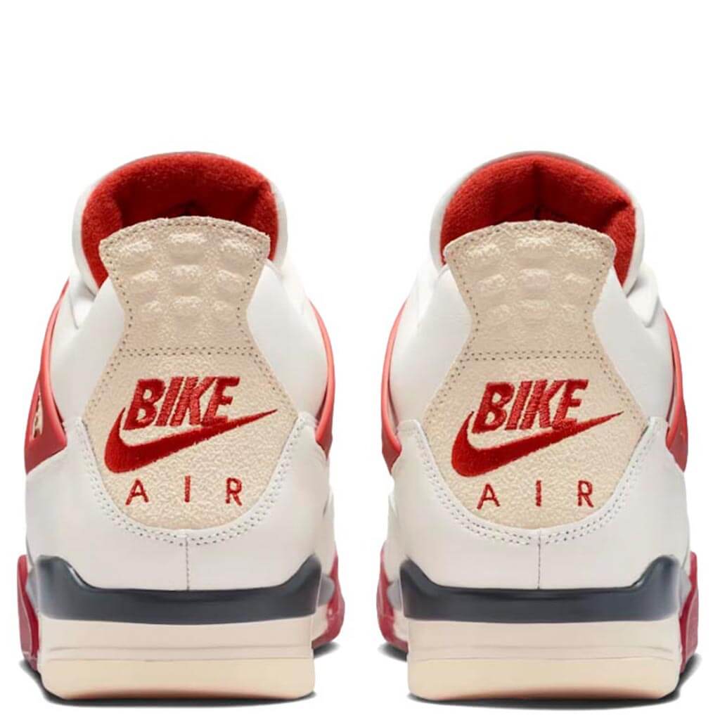 Air Jordan 4 Retro x BIKE AIR x Nigel Sylvester 'Brick After Brick' - Sail/Cinnabar/Anthracite