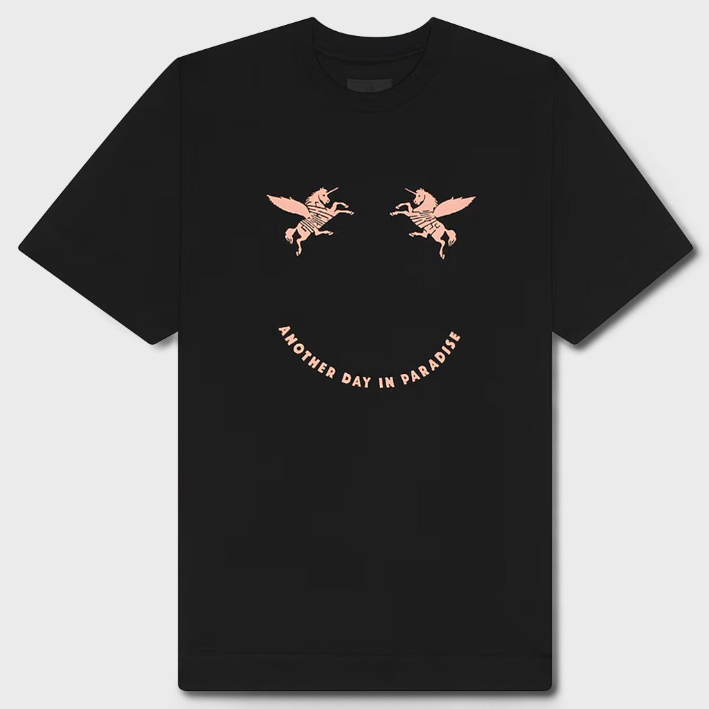 Unicorns Embroidery T-Shirt - Black