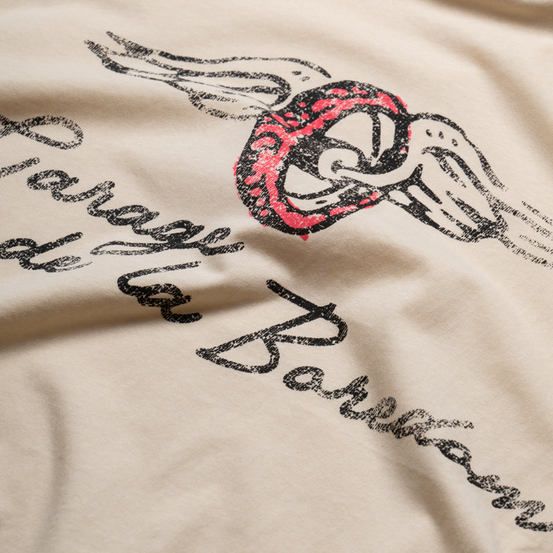 Boredom Kills Garage De La Boredom Tee - Cream