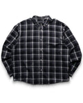 Born x Raised Lightweight Flannel Shirt - Black/Grey