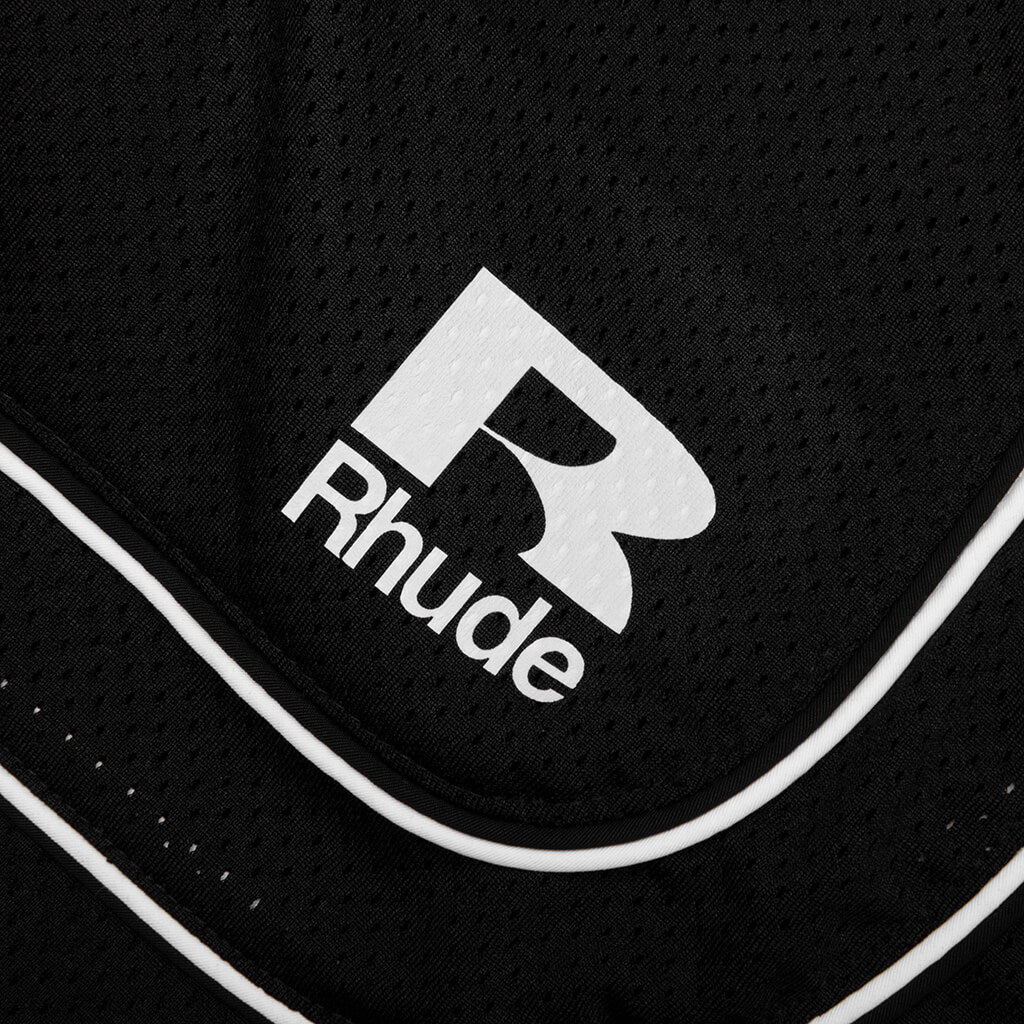 Baggy Mesh Basketball Short - Black/White