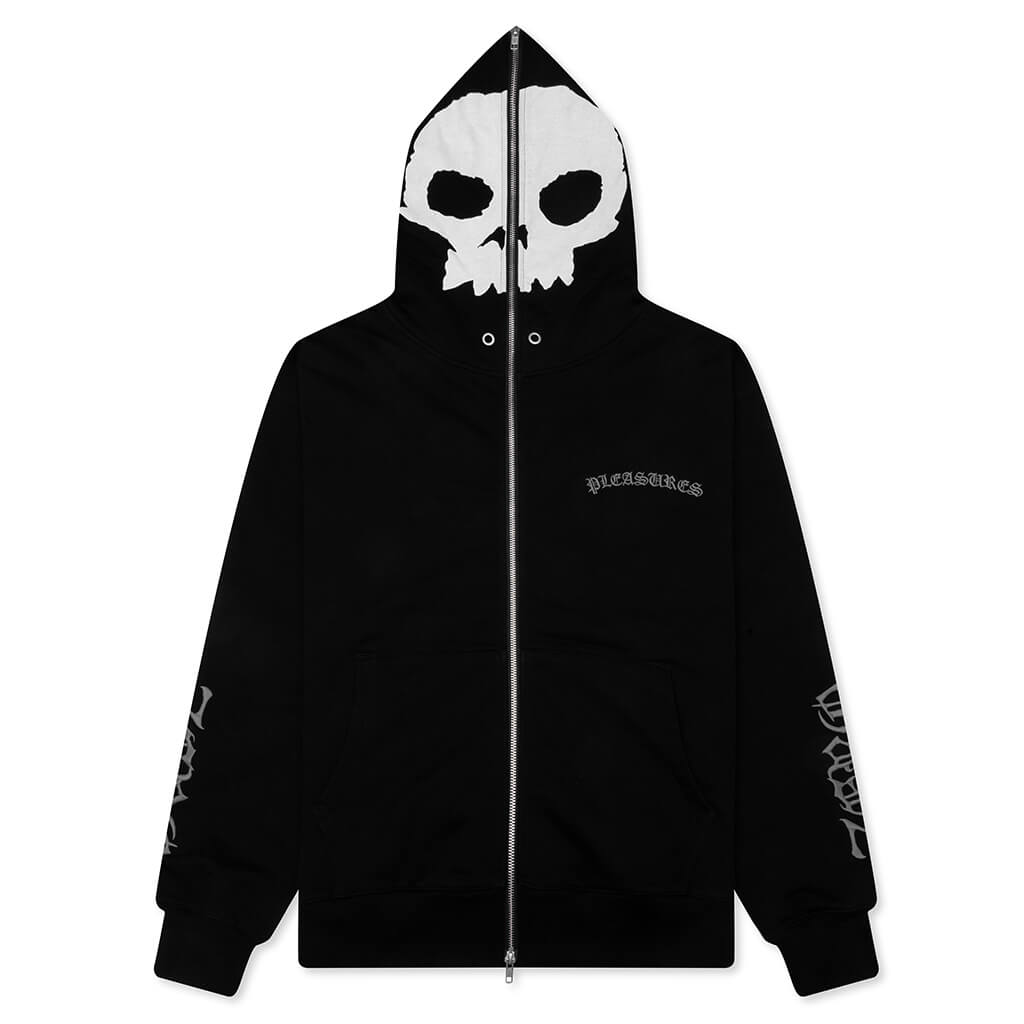 Balaclava Zip Hoodie - Black