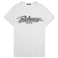 Flocked Logo T-Shirt - Mottled Grey