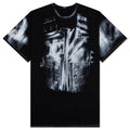 X-Ray Print Raw Edge T-Shirt - Noir/Blanc