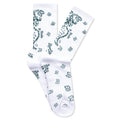 Bandana Sock - White/Green
