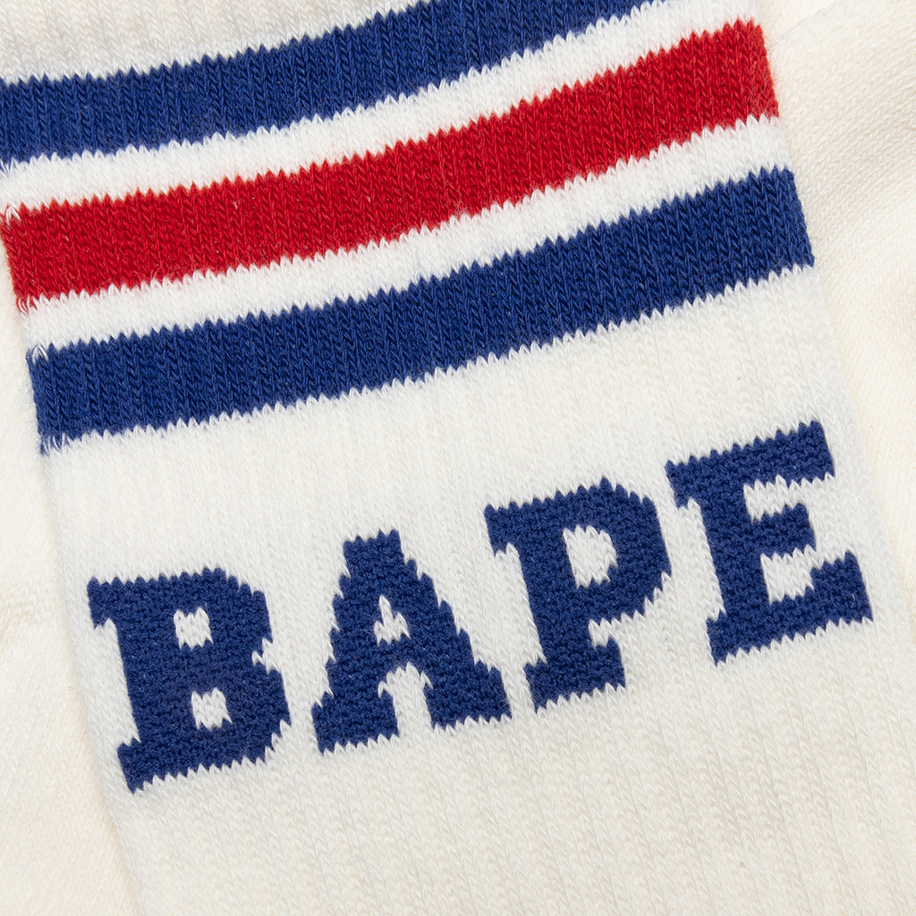 Bape Stripe Socks - Blue/Red