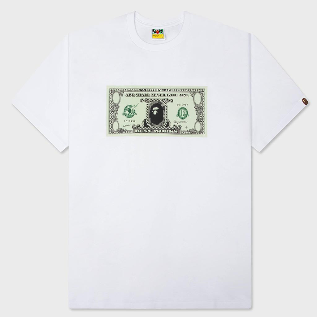 Bape Banknote Tee - White