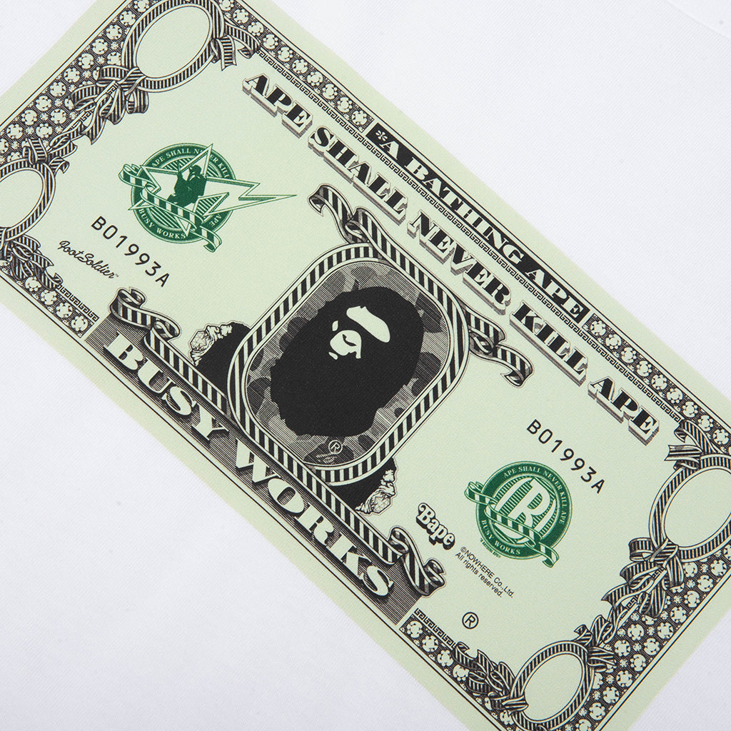 Bape Banknote Tee - White