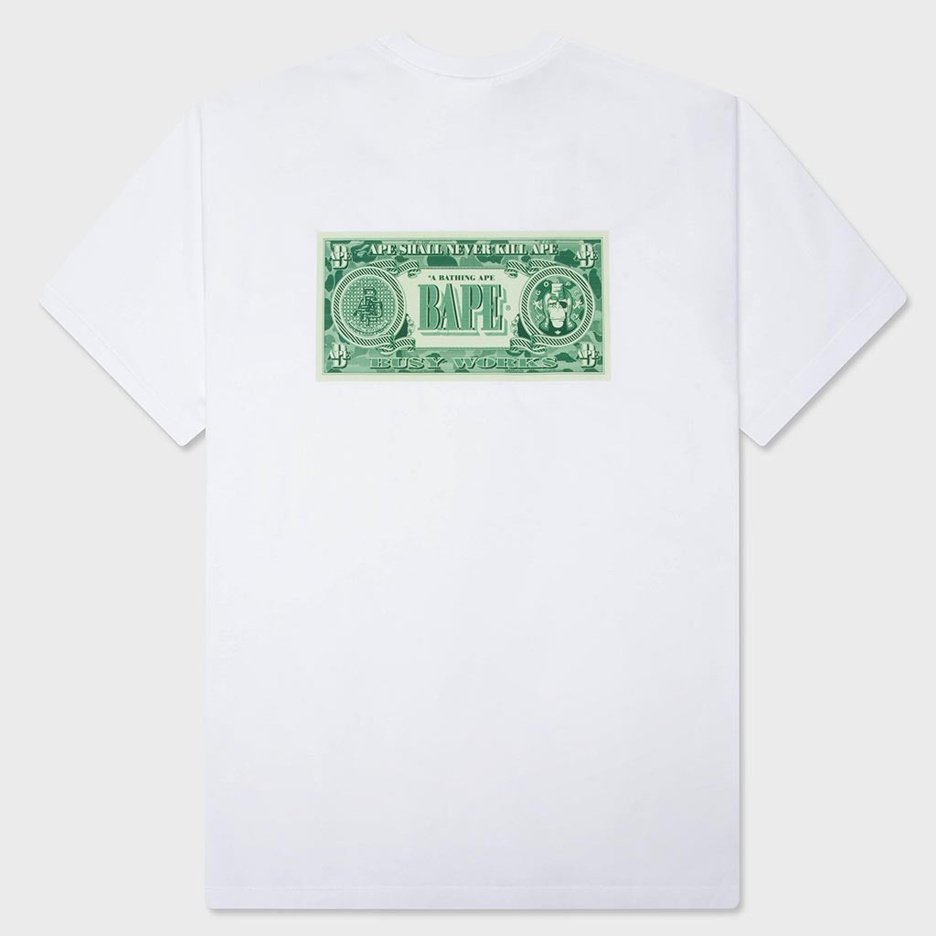 Bape Banknote Tee - White