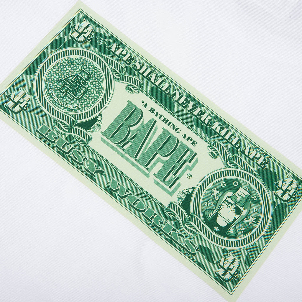 Bape Banknote Tee - White