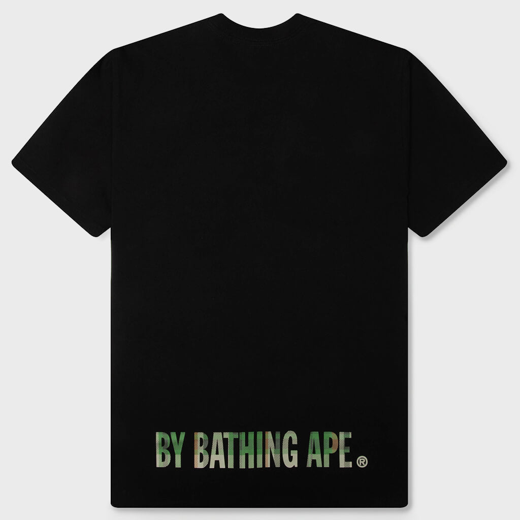 BAPE Check Ape Face Tee - Black/Green