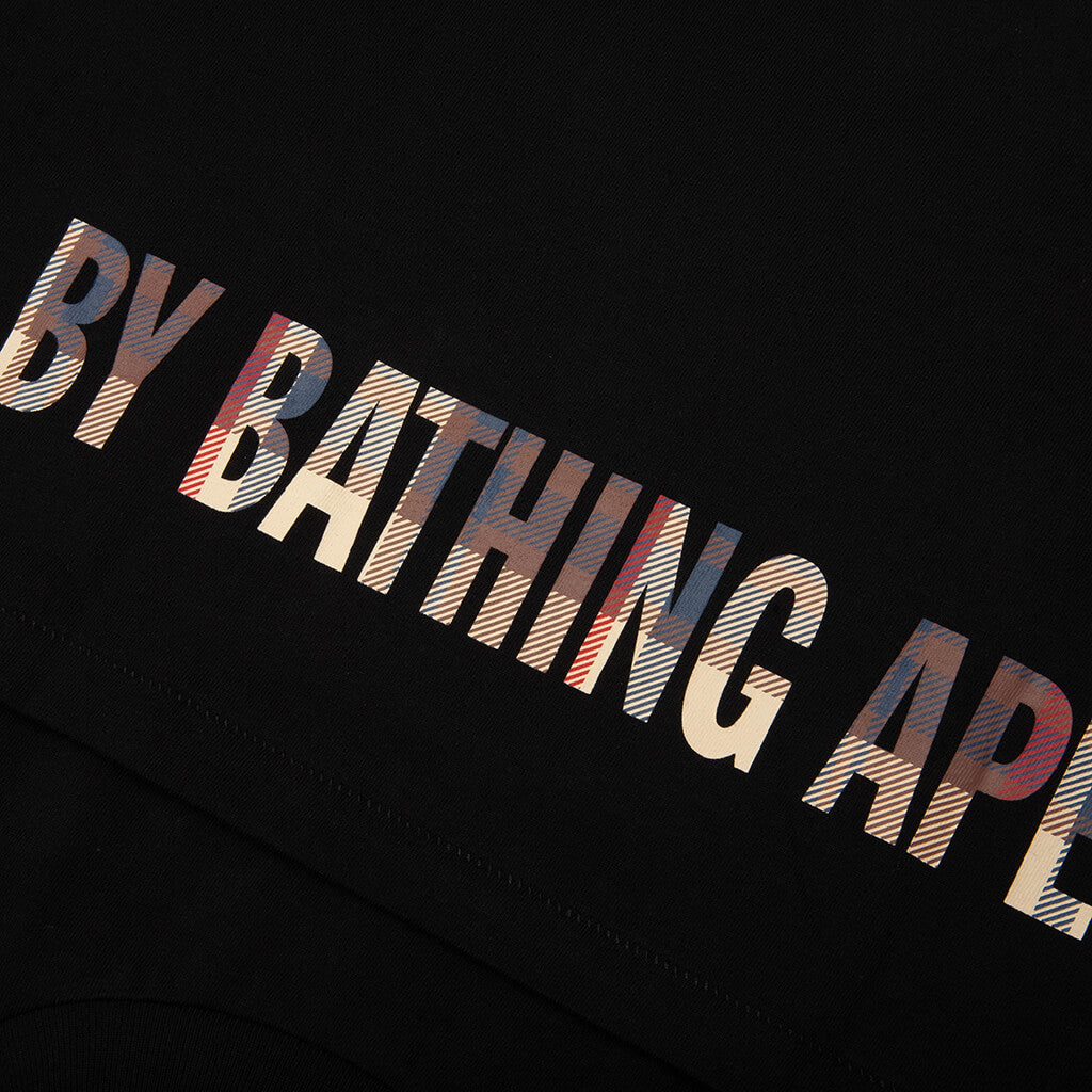 BAPE Check Ape Face Tee - Black/Red