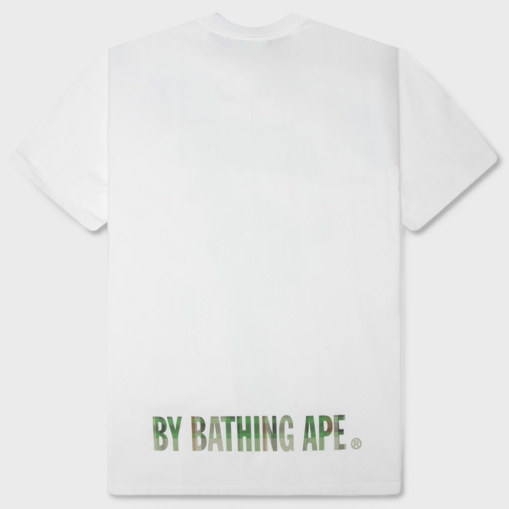 BAPE Check Ape Face Tee - White/Green