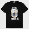 BAPE Check By Bathing Ape Tee - Black/Blue