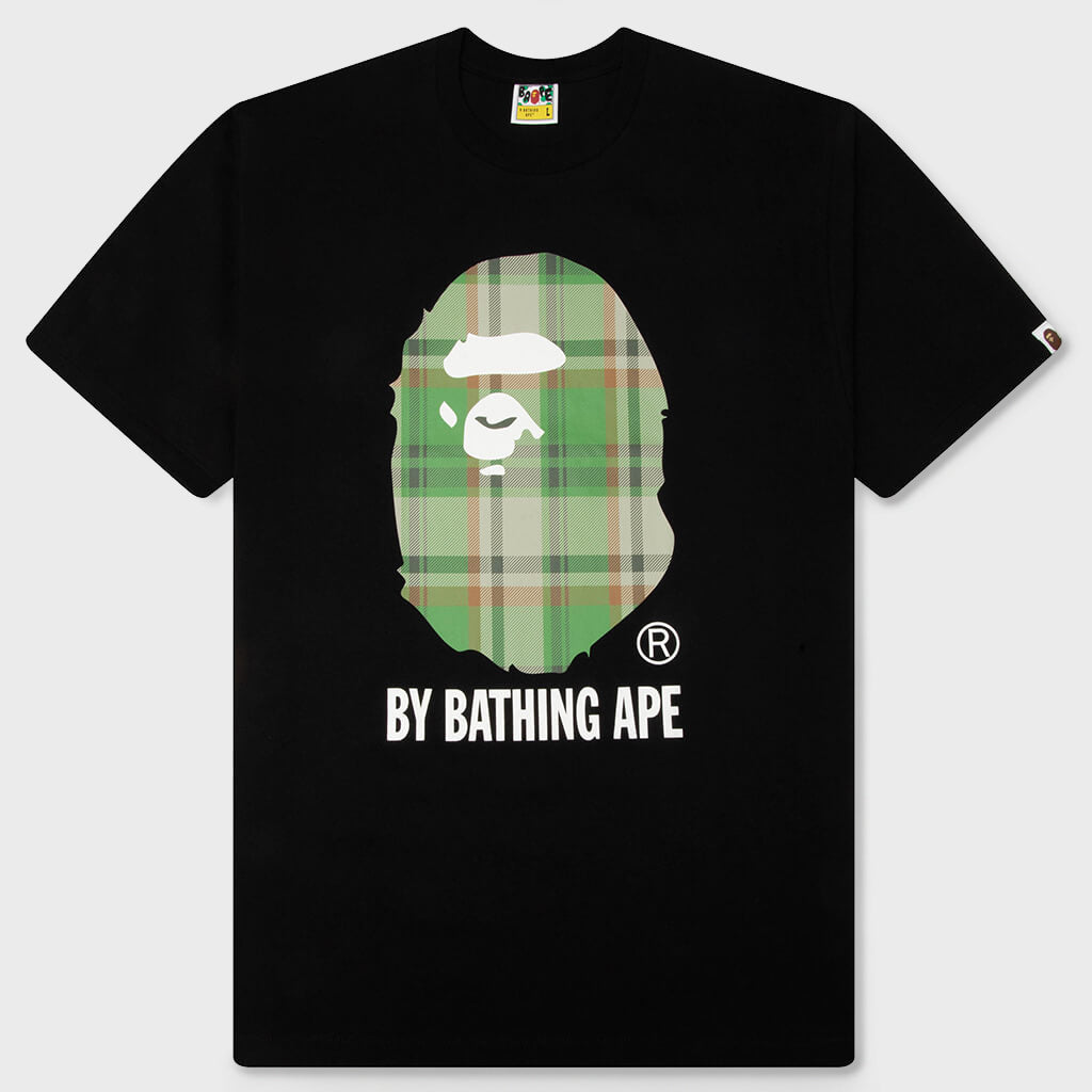 BAPE Check By Bathing Ape Tee - Black/Green
