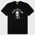 BAPE Check College Tee - Black/Blue