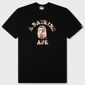 BAPE Check College Tee - Black/Red