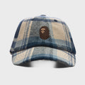 BAPE Check Panel Cap - Navy