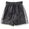 A Bathing Ape College Monogram Sweat Shorts - Black