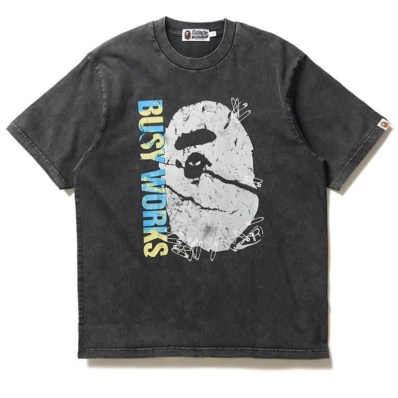 A Bathing Ape Garment Dye Tee - Black