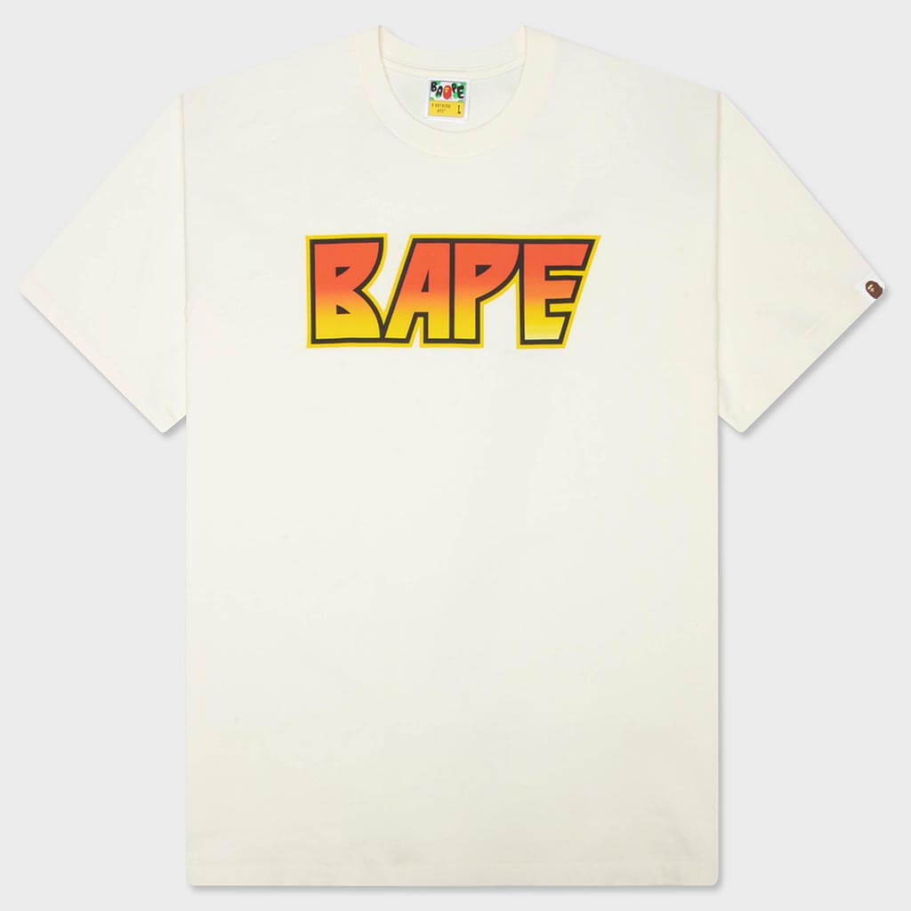 Bape Kiss Logo Tee - Ivory