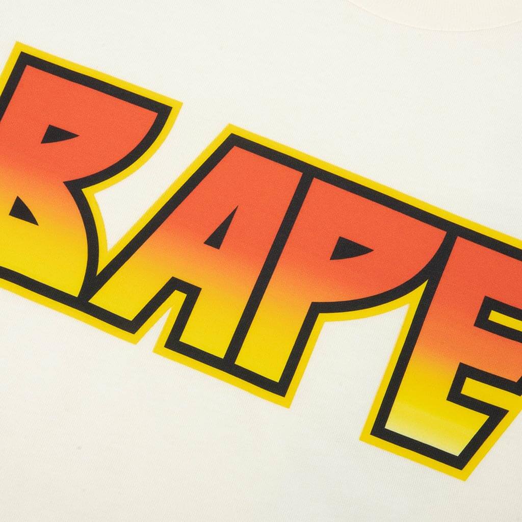 Bape Kiss Logo Tee - Ivory