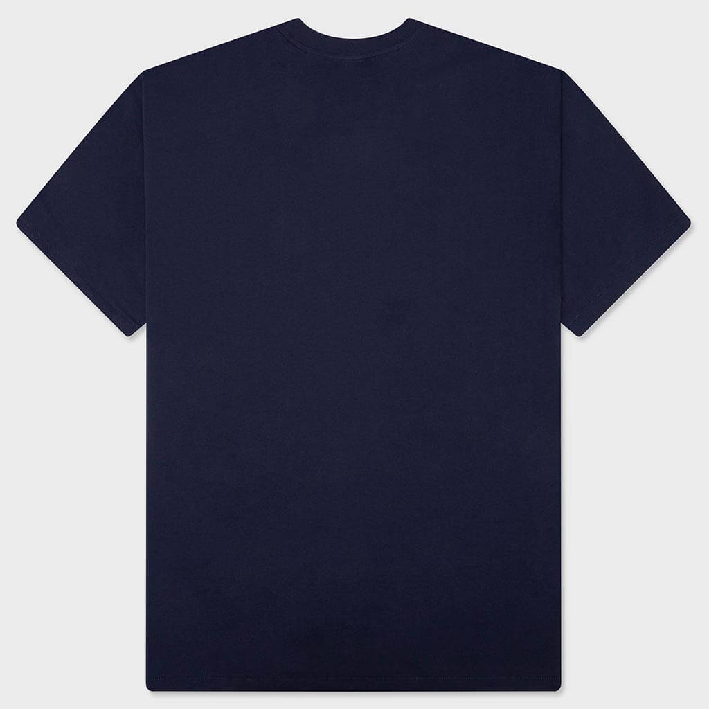 Bape Kiss Logo Tee - Navy