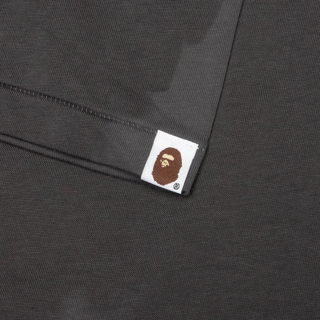 Bape Logo Relaxed Fit Tee - Charcoal