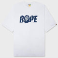Bape Logo Relaxed Fit Tee - White