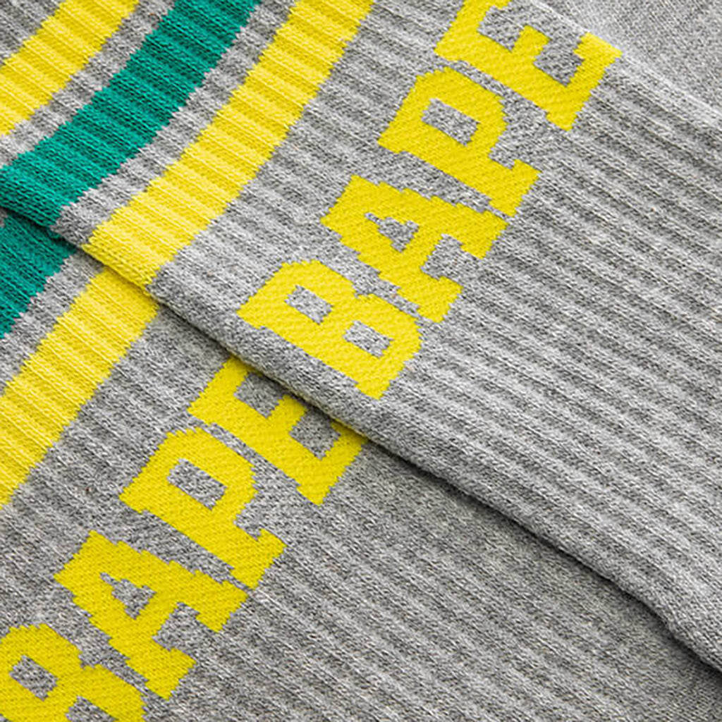 BAPE Stripe Socks - Gray