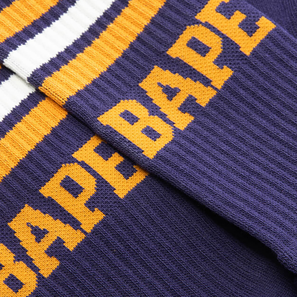 BAPE Stripe Socks - Navy