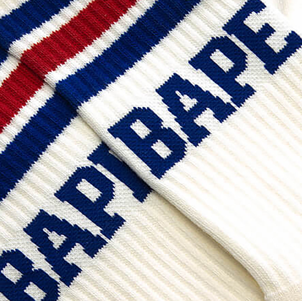 BAPE Stripe Socks - White