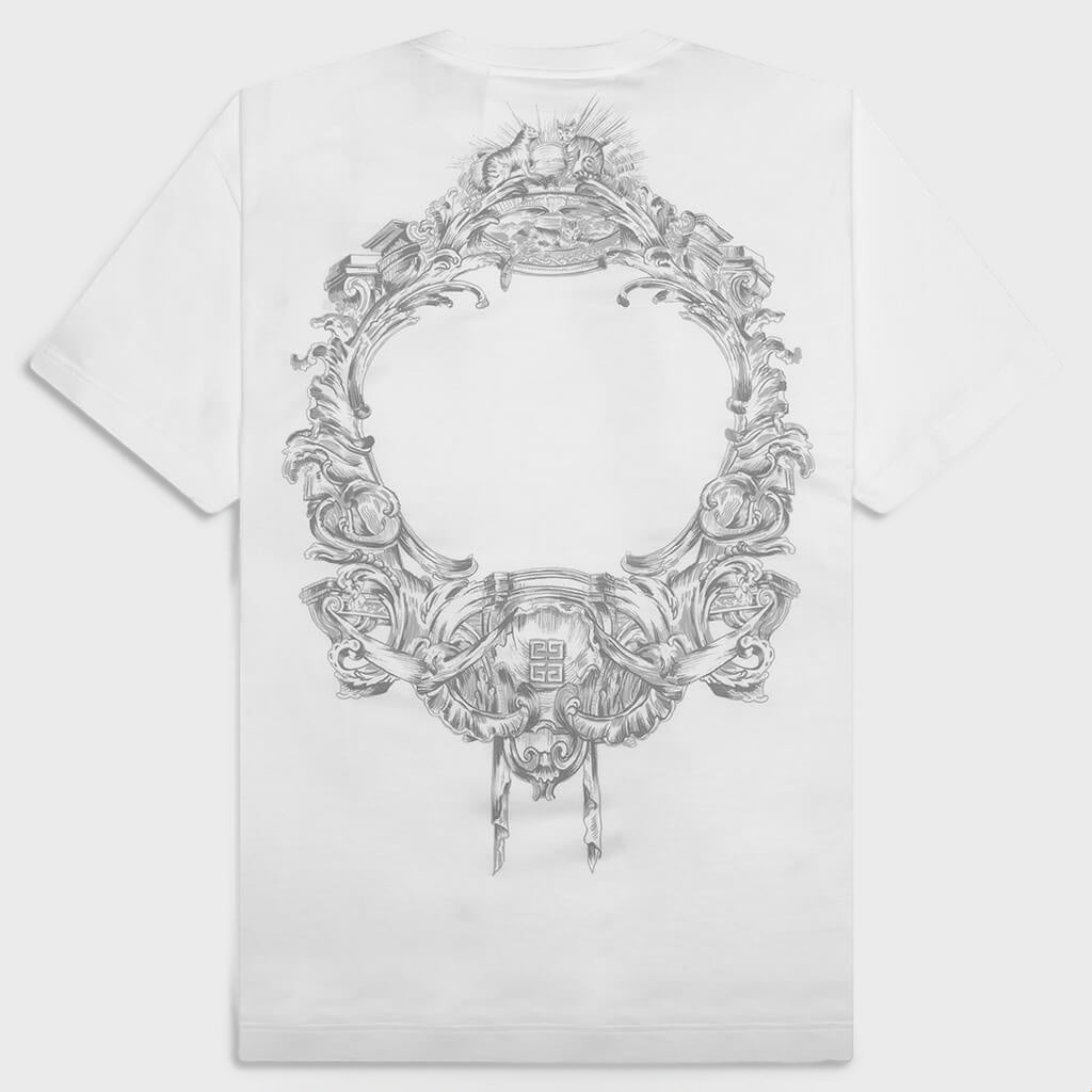 Baroque Print S/S T-Shirt - White