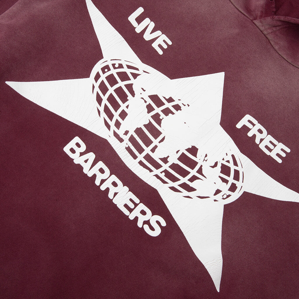 Cowrie Shell Hoodie - Maroon