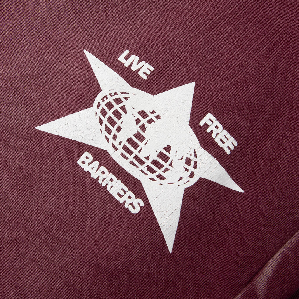 Cowrie Shell Sweatpant - Maroon