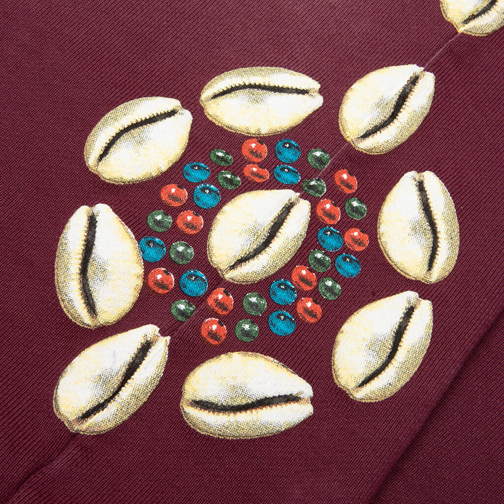 Cowrie Shell Sweatpant - Maroon