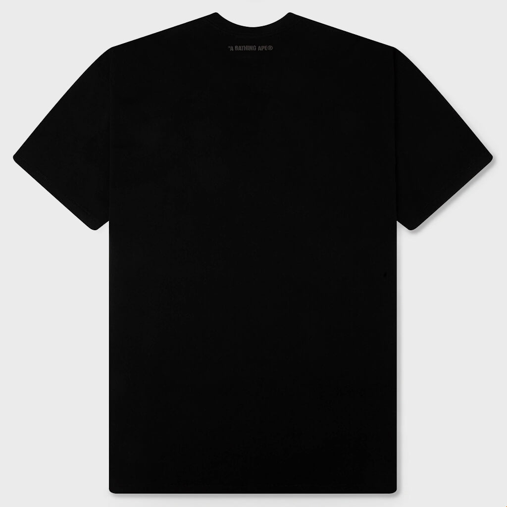 Bathing Ape Logo Relaxed Fit Tee - Black