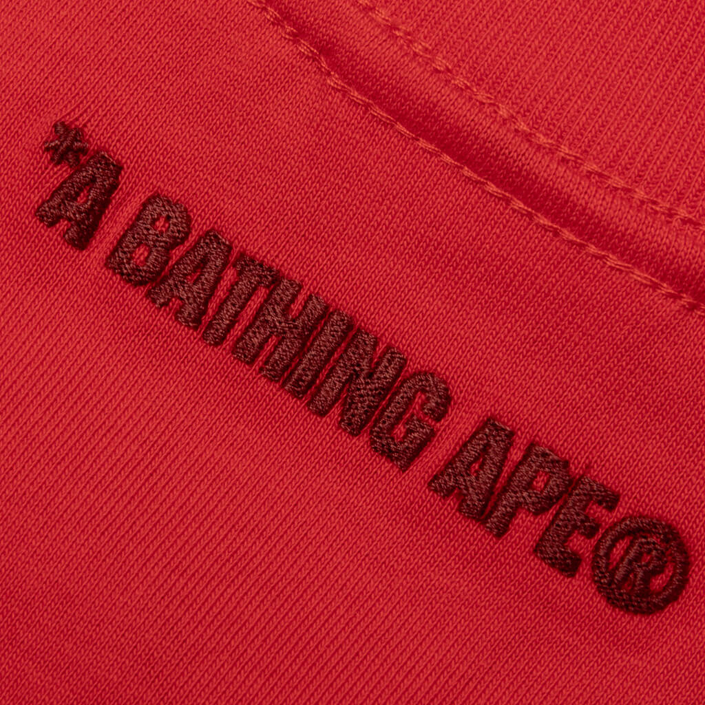 Bathing Ape Logo Relaxed Fit Tee - Red