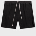 Butt Zipp Long Boxer Shorts - Black