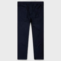 Silk Floral Jacquard Pants - Navy