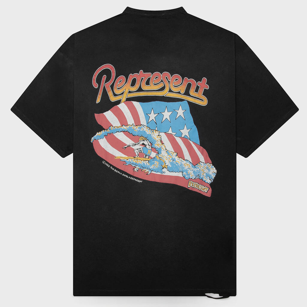 Americas Band T-Shirt - Stained Black