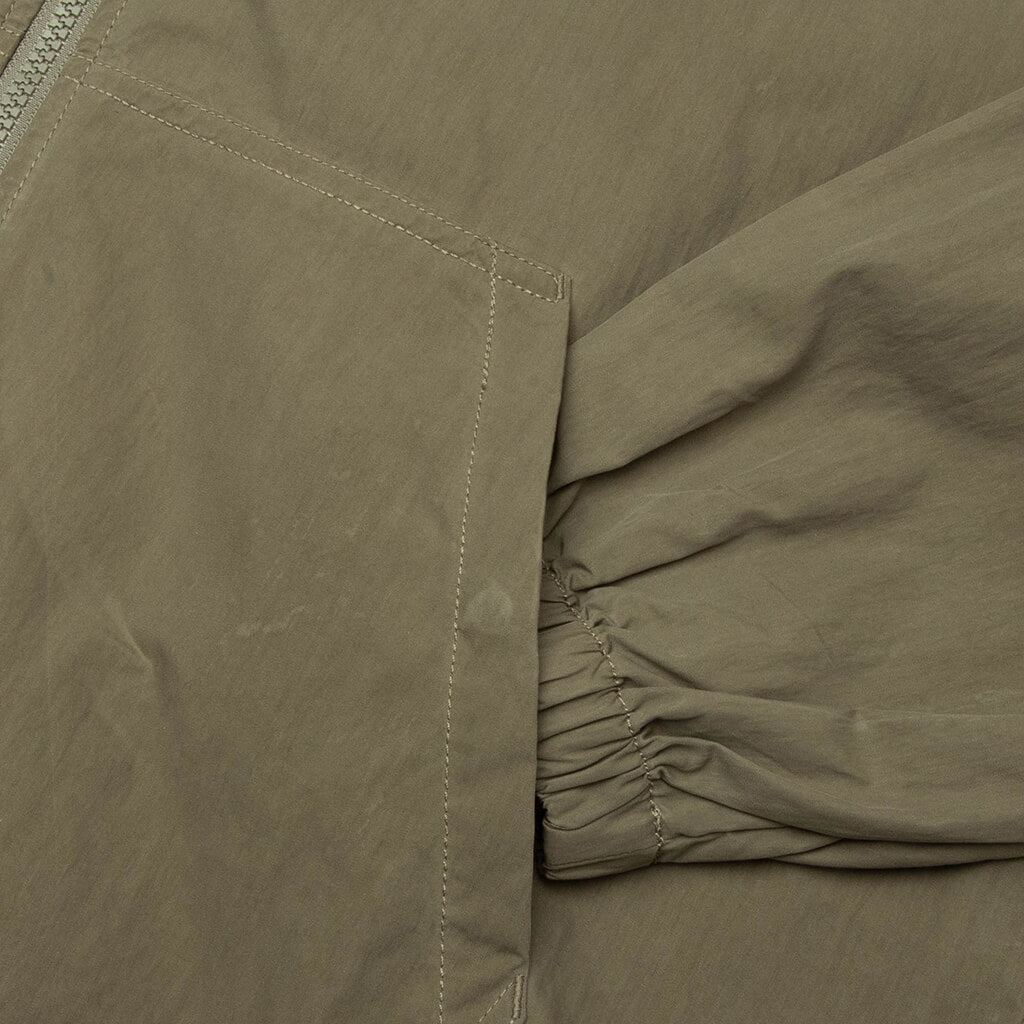 Waxed Cotton Beach Shell Jacket - Olive