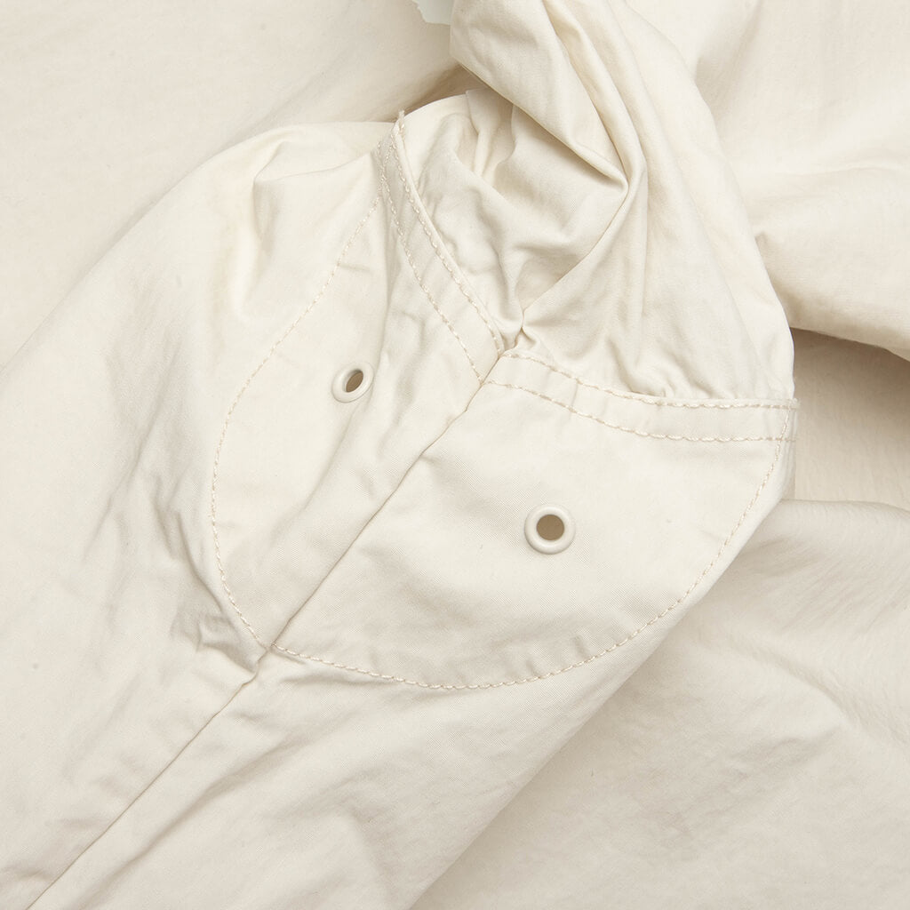Waxed Cotton Beach Shell Jacket - Stone
