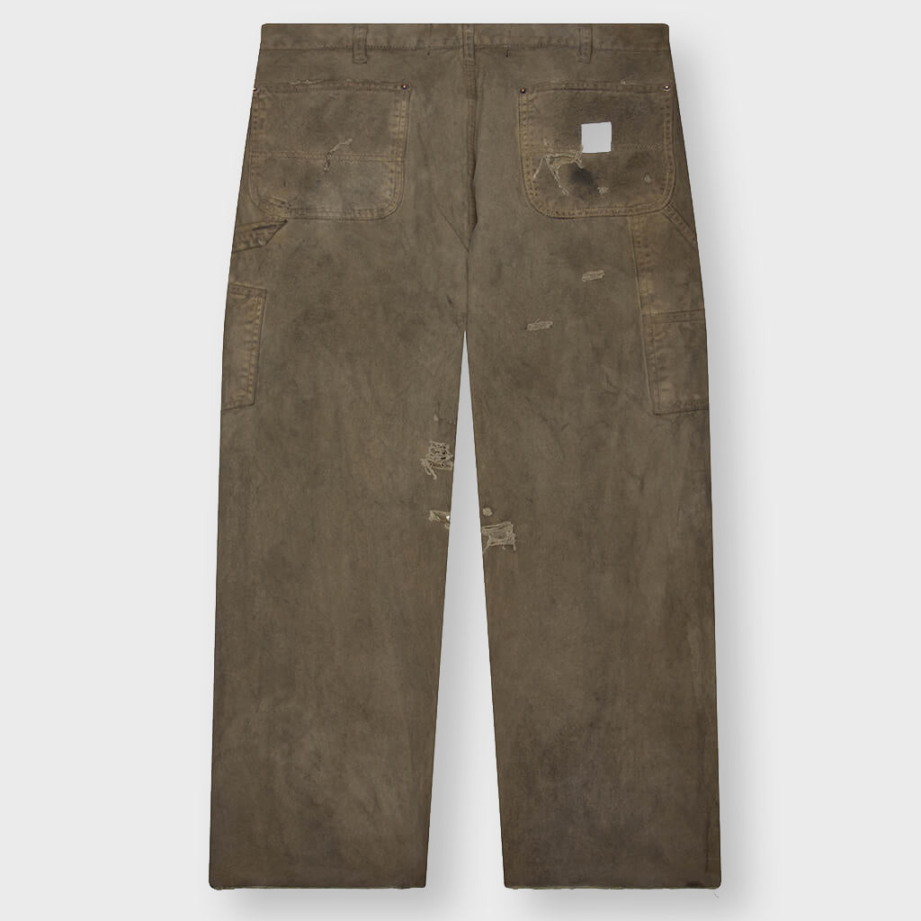 Been Thru It Waxed Canvas Double Knee Pant - Brown